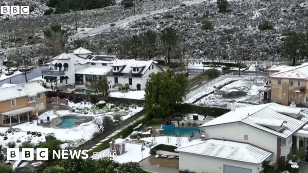 பனிப் பொழிவில் சிக்கி மூச்சுத் திணறும் அமெரிக்காவின் கலிபோர்னியா மாகாணம்