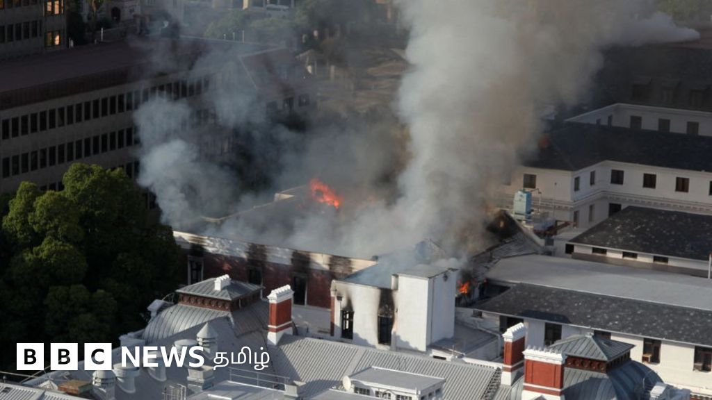 தென் ஆப்ரிக்க நாடாளுமன்ற கட்டடத்தில் தீ விபத்து: சரியான நேரத்தில் ஒலிக்க தவறிய எச்சரிக்கை அலாரம்