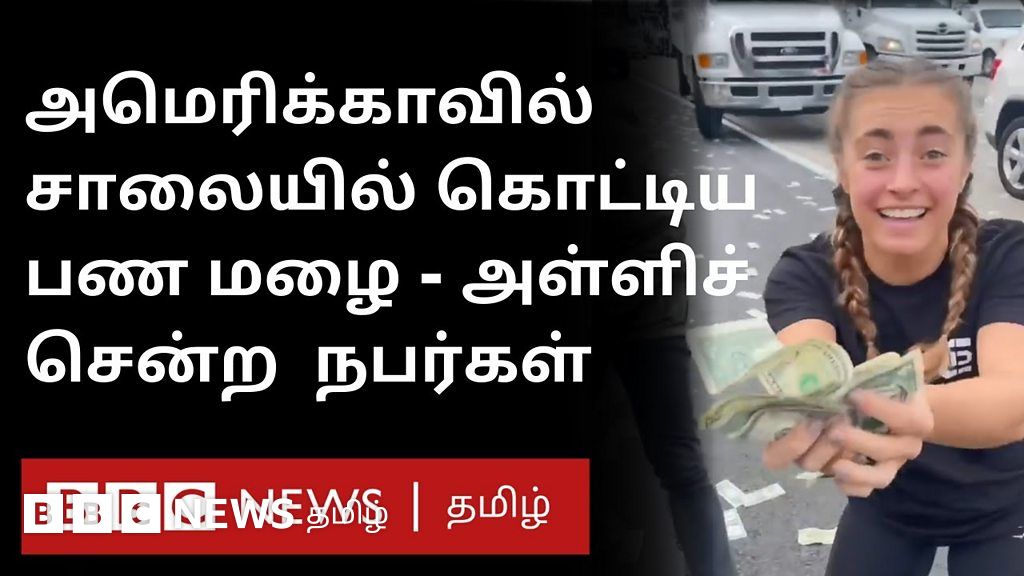 அமெரிக்காவில் ட்ரக்கிலிருந்து கொட்டிய டாலர் நோட்டுகள்; அள்ளிச் சென்ற வாகன ஓட்டிகள்