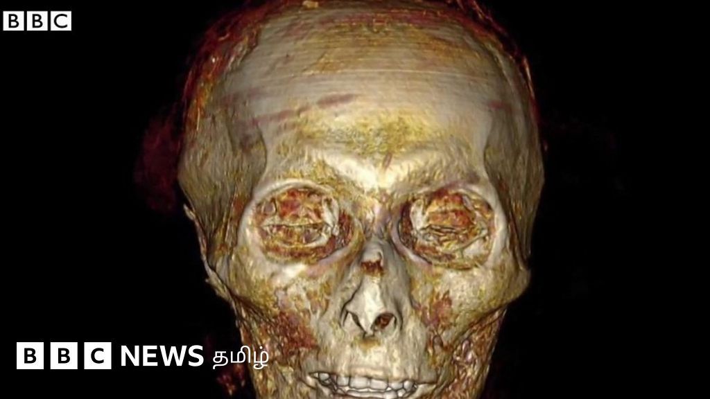 மம்மியைப் பிரிக்காமலேயே 3,000 ஆண்டுக்கு முந்தைய பாரோ மன்னரின் முகம் கண்டுபிடிப்பு
