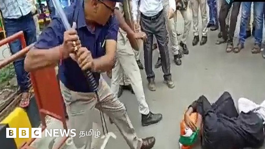 பிகாரில் தேசியக் கொடியுடன் போராடிய இளைஞரை தாக்கிய அதிகாரி - விசாரணை நடத்த உத்தரவு