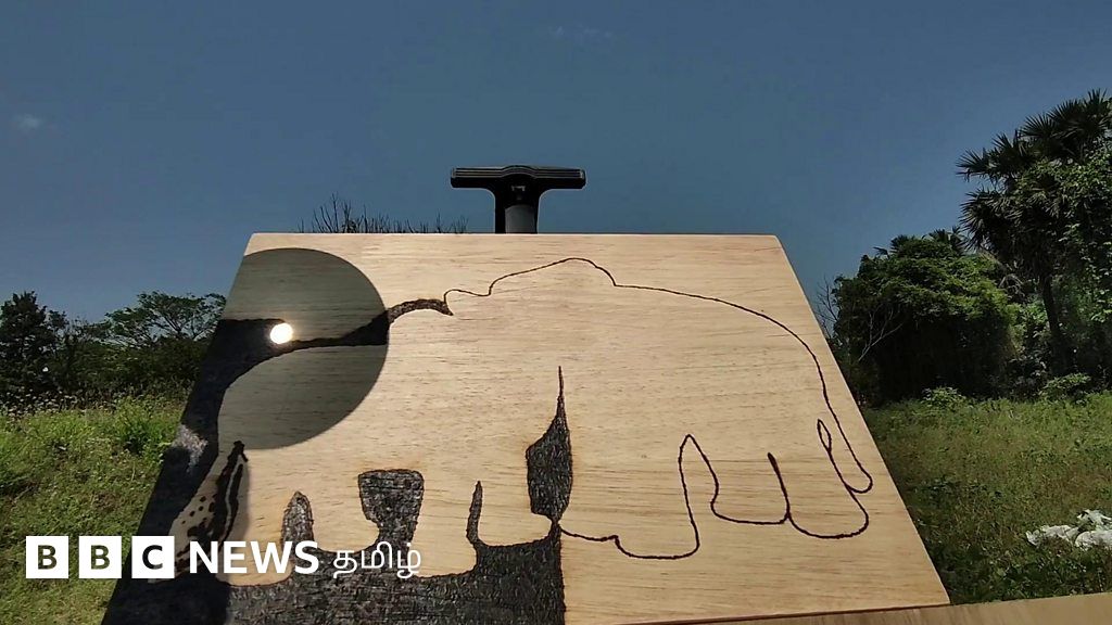 சூரிய ஒளியில் ஓவியம்; பள்ளிக்கால விளையாட்டால் புதுமை படைக்கும் ஓவியர்