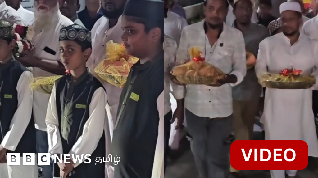 காணொளி: கோவில் கும்பாபிஷேகத்துக்கு சீர் வழங்கிய இஸ்லாமியர்கள்