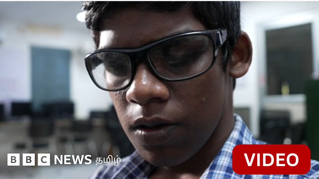 'கண் இல்லாவிட்டாலும் கை இருக்கிறதே'- கணினி உதவியுடன் பிளஸ் 2 பொதுத்தேர்வு எழுதிய பார்வை மாற்றுத் திறனாளி மாணவர்