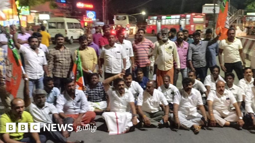 கோவையில் பாஜக அலுவலகம் மீது பெட்ரோல் நிரப்பிய பாட்டில் வீச்சு - தொடரும் பதற்றம்