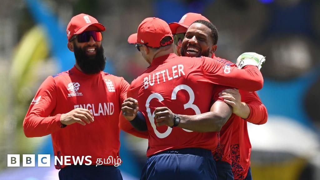 டி20 உலகக்கோப்பை: தடுமாறிய அமெரிக்கா, அரையிறுதிக்குச் சென்ற இங்கிலாந்து
