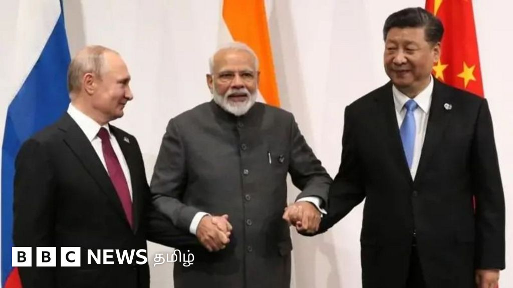 டிரம்பின் வரி யுத்தத்திற்கு நடுவே சீனாவில் புதின், மோதி - என்ன நடக்கிறது?