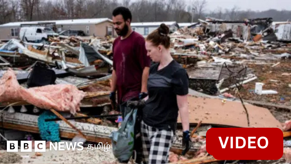 அமெரிக்காவை உலுக்கிய சூறாவளி - காணொளி