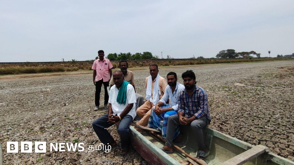 வீராணம் ஏரி: வறண்டு விளையாட்டு மைதானமாக மாறிய பிரமாண்ட ஏரி - தூர்வாரக் கோரும் விவசாயிகள்