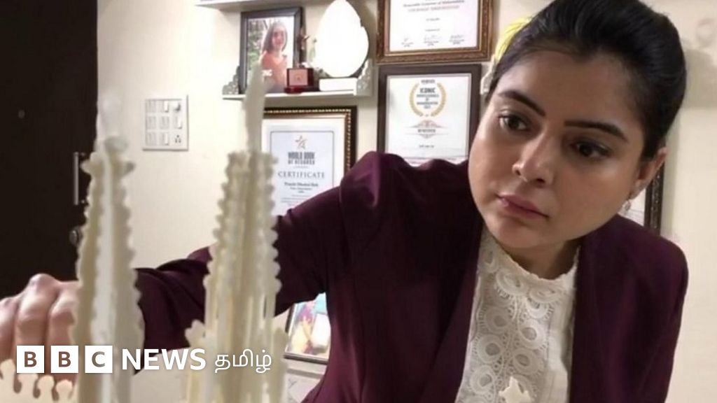 கேக்கில் பயன்படுத்தப்படும் ராயல் ஐசிங்கில் உருவான பிரமாண்ட மாளிகை - அசத்தும் புனே பெண்