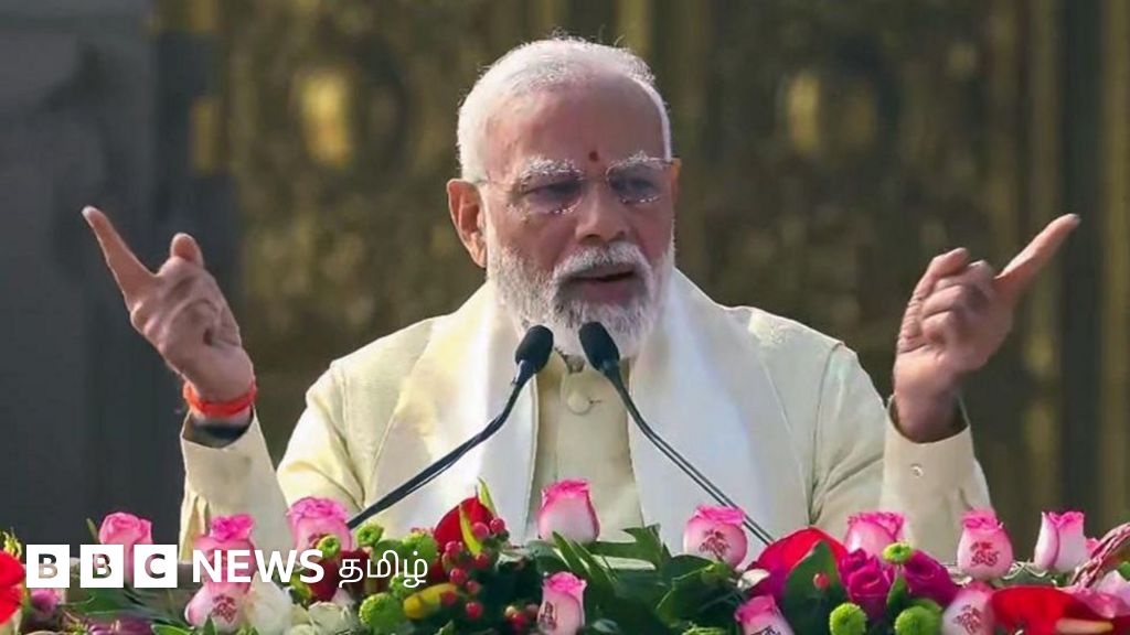 ராமர்தான் இந்தியாவின் சட்டம் என்று மோதி குறிப்பிட்டது எதை உணர்த்துகிறது?