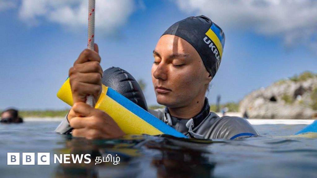 ஆக்ஸிஜன் இல்லாமல் 78 மீட்டர் ஆழத்தில் 3.15 நிமிடம் - உலக சாதனை படைத்த யுக்ரேன் பெண்