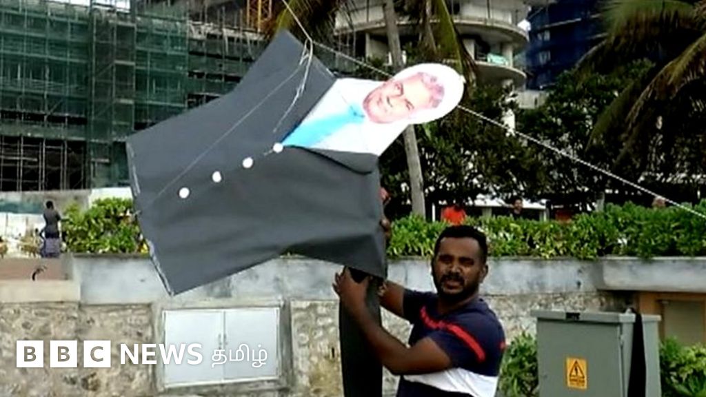 இலங்கை அரசுக்கு எதிராக பட்டம் விட்டு கொழும்பில் போராட்டம்