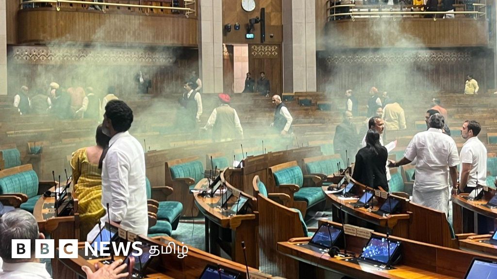 மக்களவைக்குள் அத்துமீறி நுழைந்து எம்.பி.க்கள் மீது மர்மப் பொருளை வீசிய இளைஞர்கள் - என்ன நடந்தது?