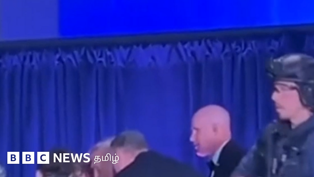 காணொளி: துப்பாக்கிச் சூடு சத்தம் கேட்டதும் டிரம்ப் பாதுகாப்பாக அழைத்துச் செல்லப்பட்ட தருணம் 