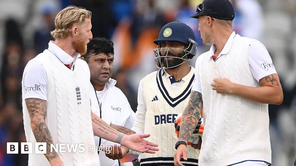 மான்செஸ்டர் டெஸ்டின் இறுதிக்கட்டத்தில் உச்சக்கட்ட உரசல் : ஜடேஜா, பென்ஸ்டோக்ஸ் இடையே நடந்த வாக்குவாதம் என்ன?