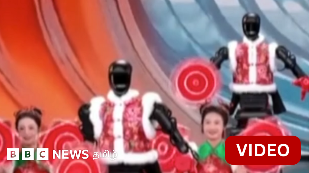 சீனாவின் பாம்பு புத்தாண்டை நாட்டுப்புற நடனமாடி கொண்டாடிய ரோபோக்கள்