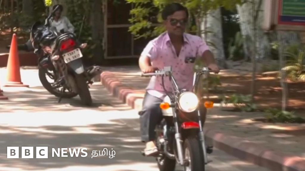 'என் கிட்ட மோதாதே' - அசத்தும் 2 அடி உயர பைக் - காணொளி