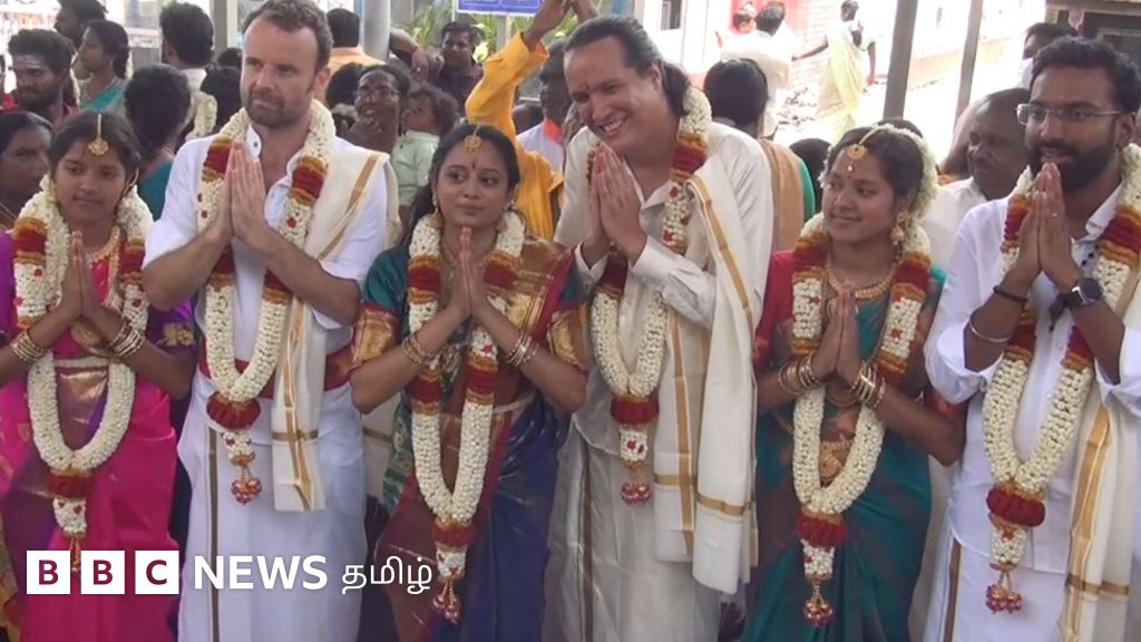 பிரான்ஸில் வளர்ந்த மகள்கள்; வெளிநாட்டு மாப்பிள்ளை - தமிழகத்தில் திருமணம் - சுவாரஸ்ய நிகழ்வு