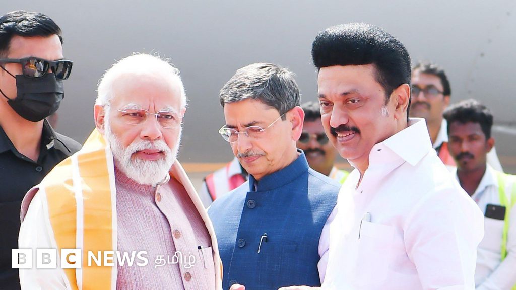 பிரதமர் தமிழ்நாடு வருகை: 'பெரியார் வாழ்க', 'பிரதமர் வாழ்க' - கோஷத்தில் போட்டி போட்ட பாஜக, திமுக