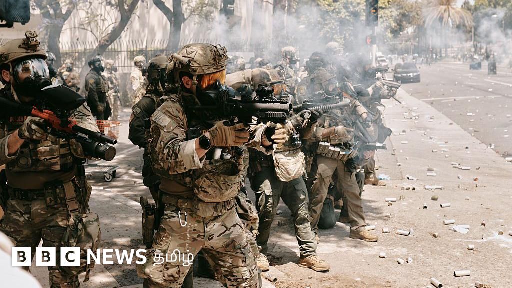 லாஸ் ஏஞ்சலிஸில் வன்முறை: மூன்றாவது நாளாக போராட்டம், ஆயுதப்படை வீரர்களை குவித்த டிரம்ப் - என்ன நடக்கிறது?