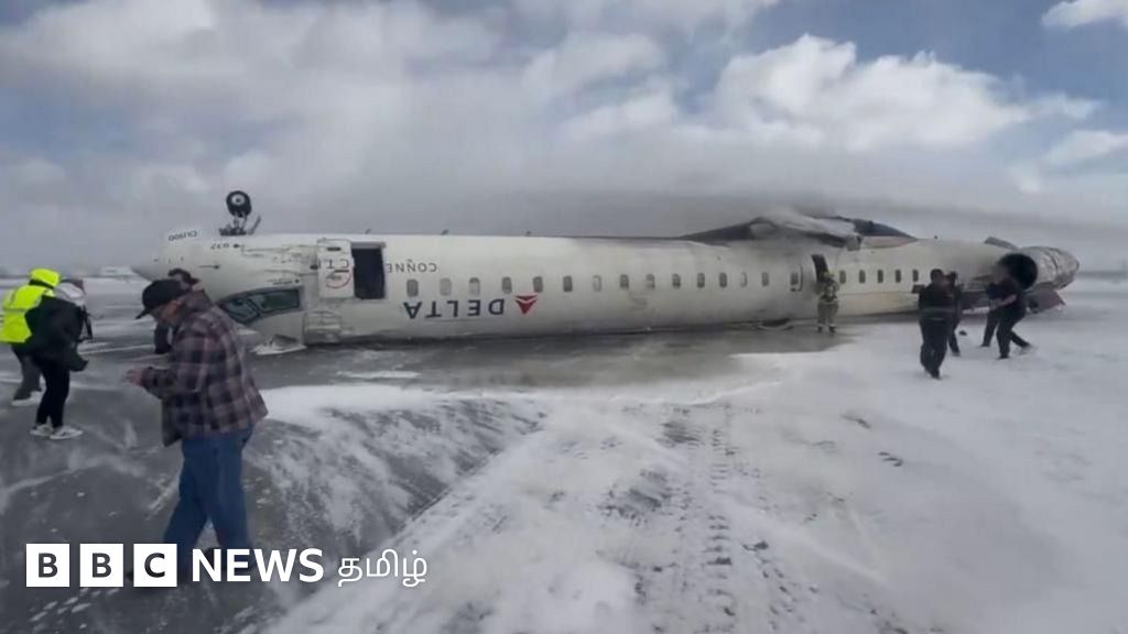 கனடா: விமானம் தலைகீழாகக் கவிழ்ந்தபோது உயிர்பிழைத்தது எப்படி?