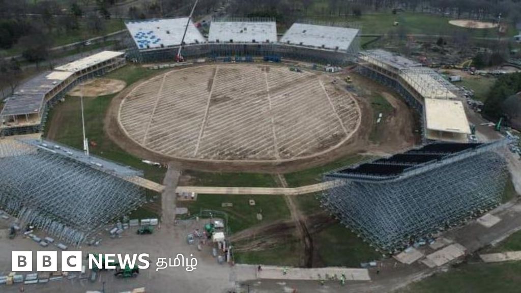 டி20 உலகக்கோப்பை: 22,000 கி.மீ. பயணம் செய்து அமெரிக்காவை அடைந்த கிரிக்கெட் மைதானங்கள்