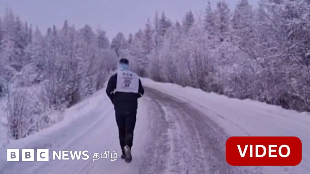 ரஷ்யாவில் விநோதம்: - 50 டிகிரி செல்சியஸ் உறைய வைக்கும் குளிரில் மாரத்தான் 