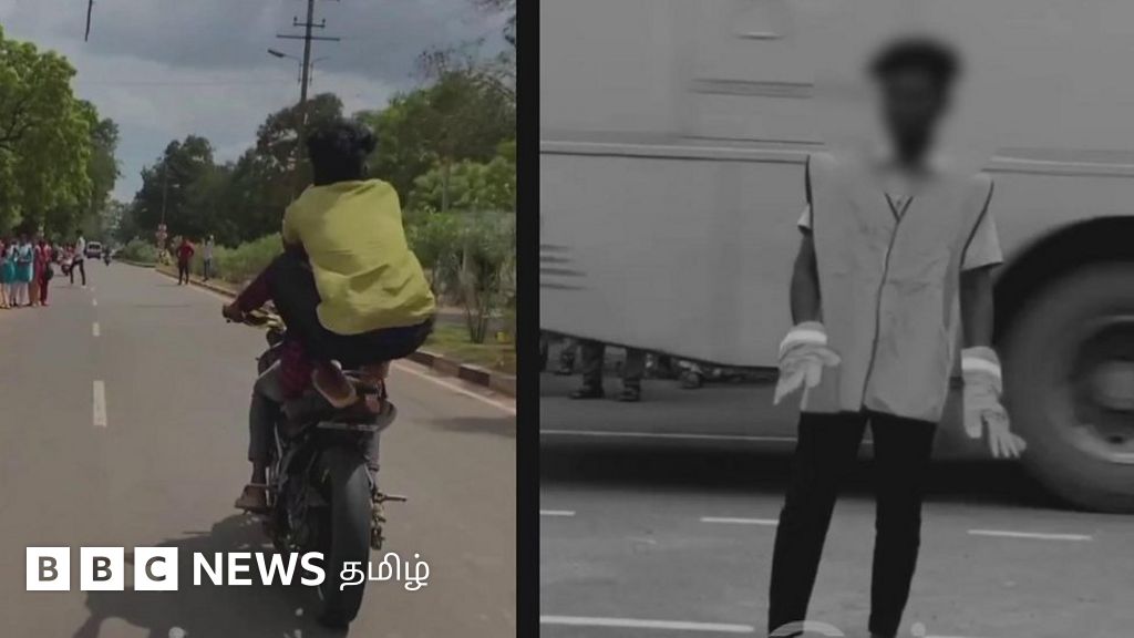 மாணவிகள் முன்பு 'பைக் ஸ்டண்ட்' செய்த இளைஞரின் இன்றைய நிலை