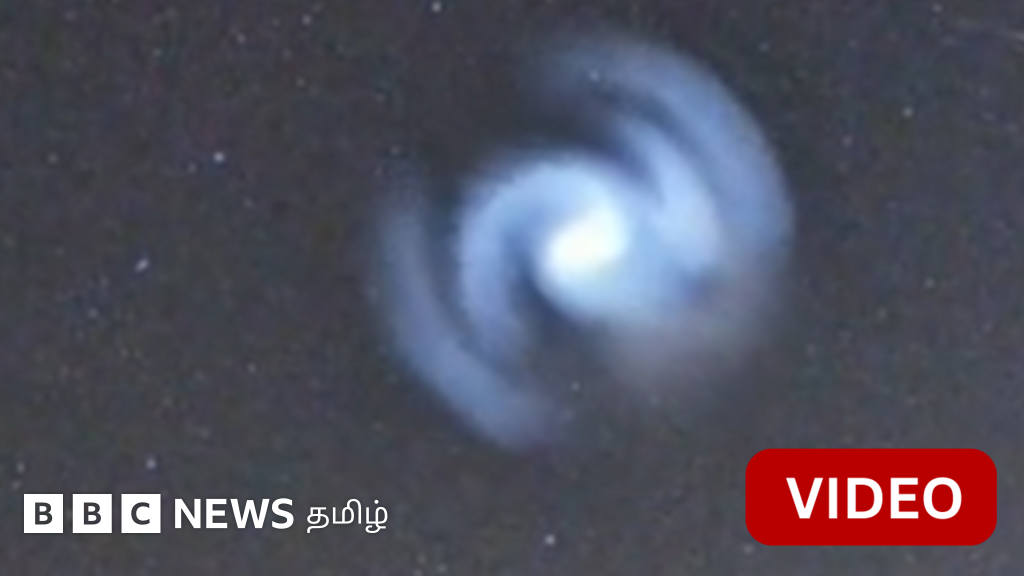 வானில் தோன்றிய ஒளிரும் சுழல் - ஸ்பேஸ் எக்ஸ் ராக்கெட் காரணமா?