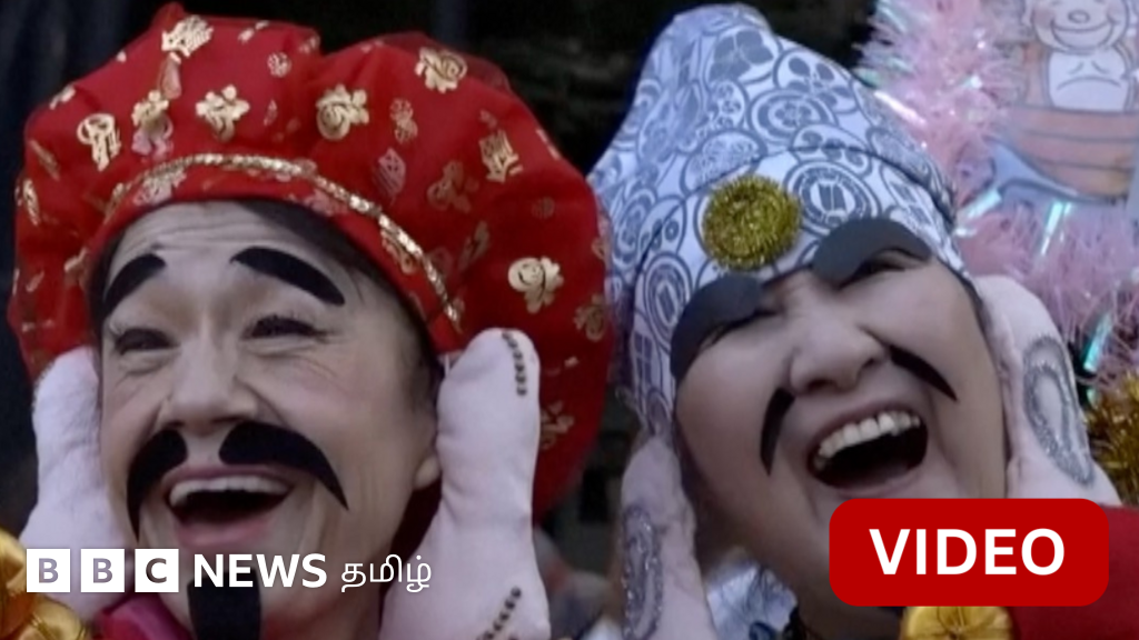 காணொளி: ஜப்பானில் நடந்த ‘சிரிப்பு’ சடங்கு