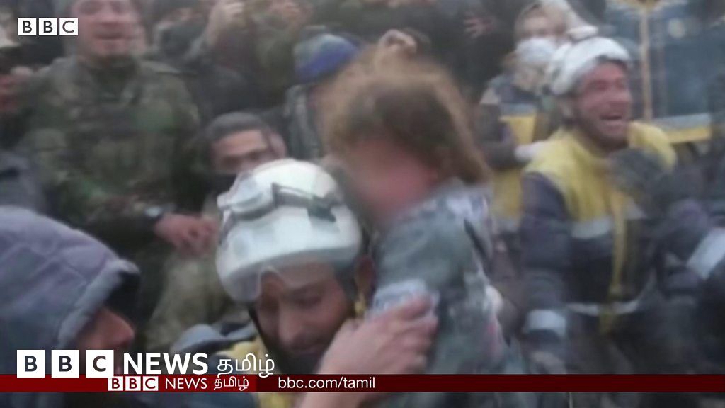 சிரியா நிலநடுக்கம்: 4 குழந்தைகள் உள்பட 6 பேர் உயிருடன் மீட்பு