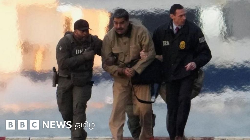 கையில் விலங்குடன் அழைத்துச் செல்லப்பட்ட மதுரோ: புதிய தலைவருக்கு டிரம்ப் விடுத்த எச்சரிக்கை 