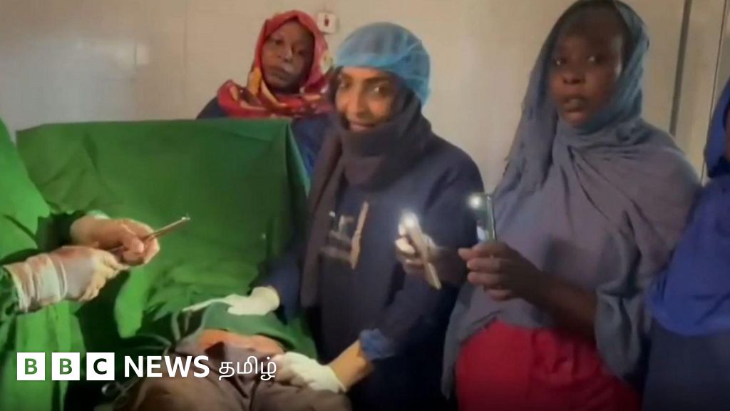 சூடானில் செல்போன் டார்ச் வெளிச்சத்தில் மகப்பேறு அறுவை சிகிச்சை