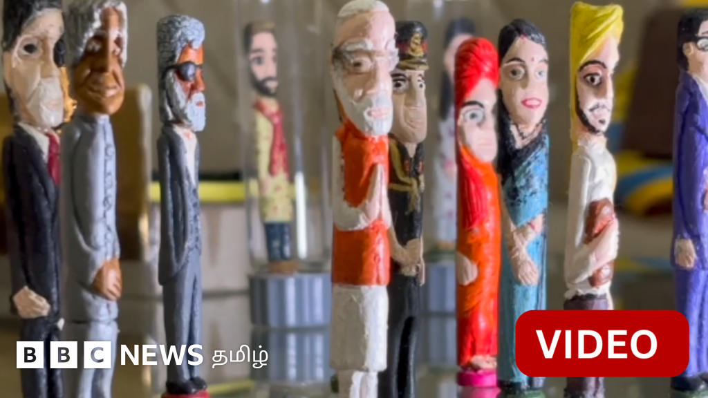 காணொளி- சாக்பீஸில் மினியேச்சர் உருவங்களை செதுக்கும் கலைஞர்