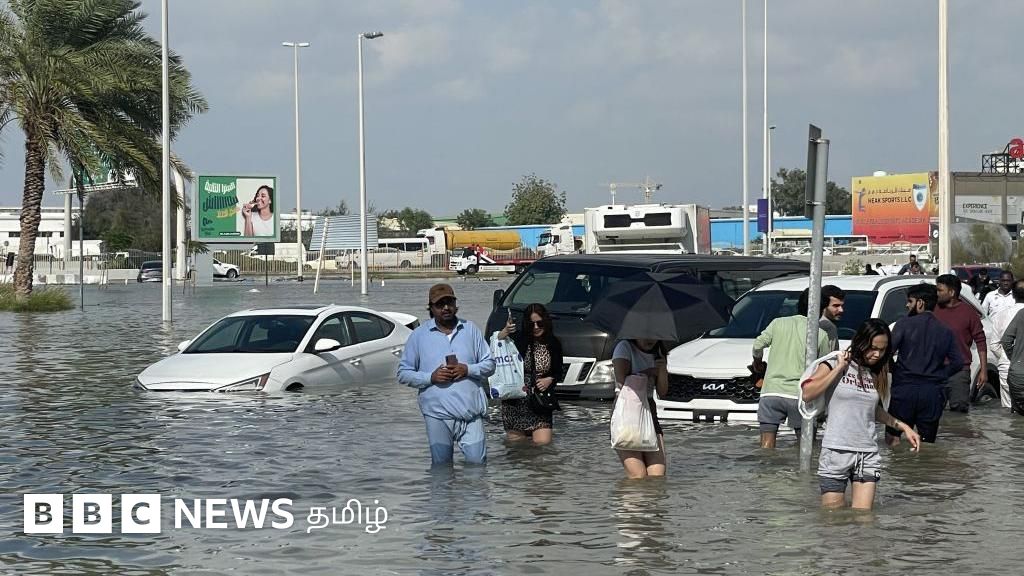 துபாயில் ஓராண்டு மழை ஒரே நாளில் பெய்தது - புர்ஜ் கலிஃபா பகுதி என்ன ஆனது?