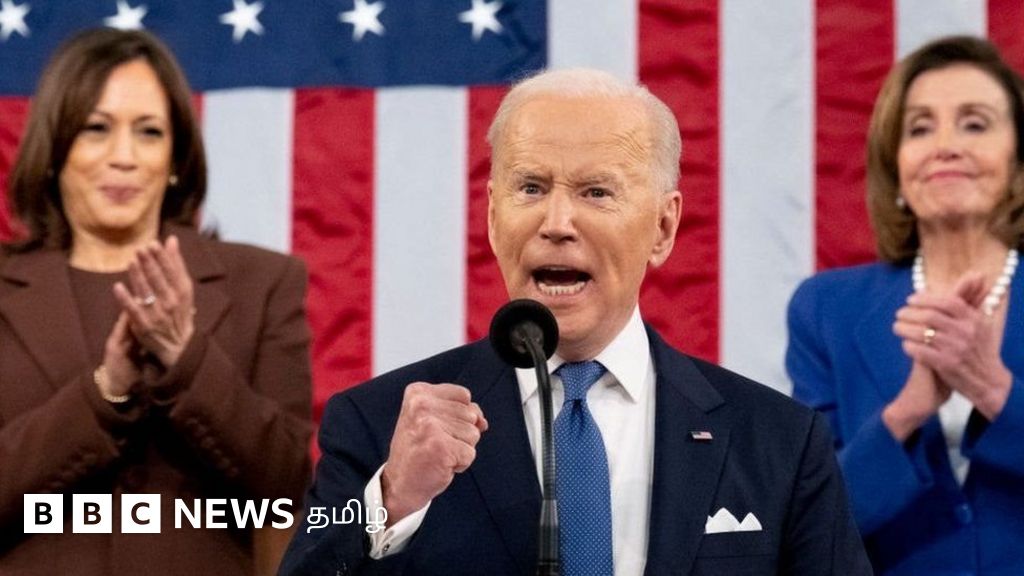 புதின் தப்புக் கணக்குப் போட்டுவிட்டார்: அமெரிக்க நாடாளுமன்றத்தில் சீறிய பைடன்