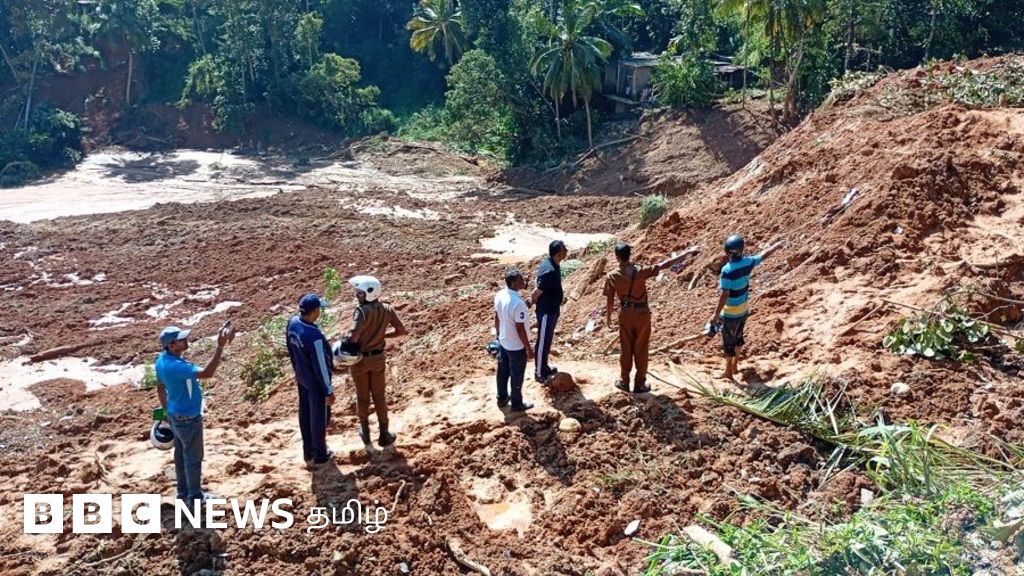 இலங்கையில் மண்ணுக்குள் புதைந்த பாதி கிராமம் - பிபிசி கள ஆய்வில் கண்டது என்ன?