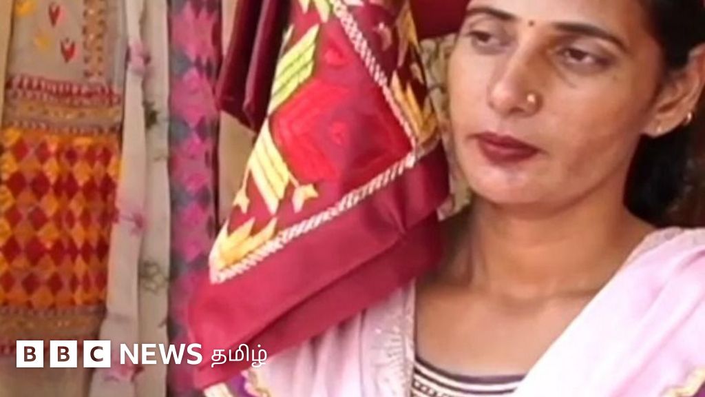 காணொளி: விபத்தில் கையை இழந்தும் ஒற்றைக் கையில் எம்பிராய்டரி செய்யும் பெண்