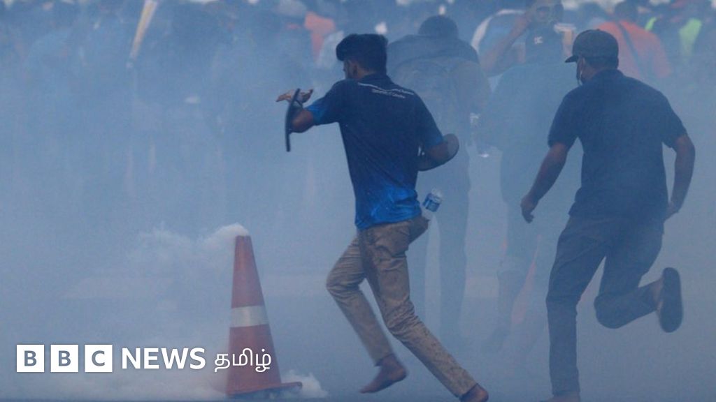 இலங்கை நெருக்கடி: கோட்டாபய மாளிகையை முற்றுகையிட்டவர்கள் மீது கண்ணீர்ப் புகை வீச்சு