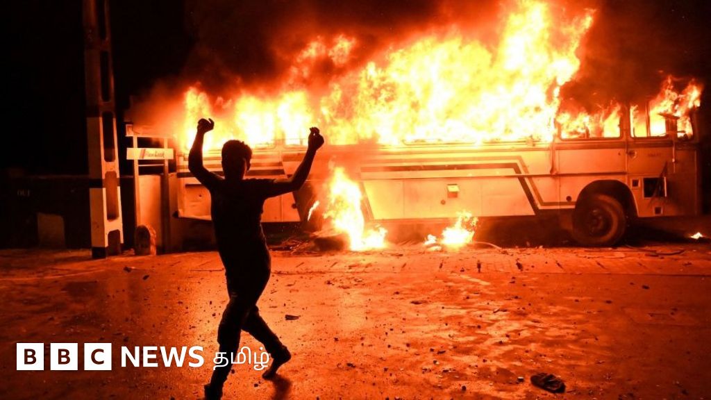 இலங்கை பொருளாதார நெருக்கடி: ஜனாதிபதி வீட்டின் முன் நள்ளிரவில் நடந்த போராட்டம் – 45 பேர் கைது