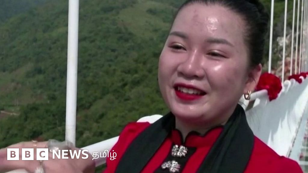 பார்ப்பவர்கள் அஞ்சும் வகையில் வியட்நாமில் உள்ள உலகின் மிக நீளமான கண்ணாடி பாலம்