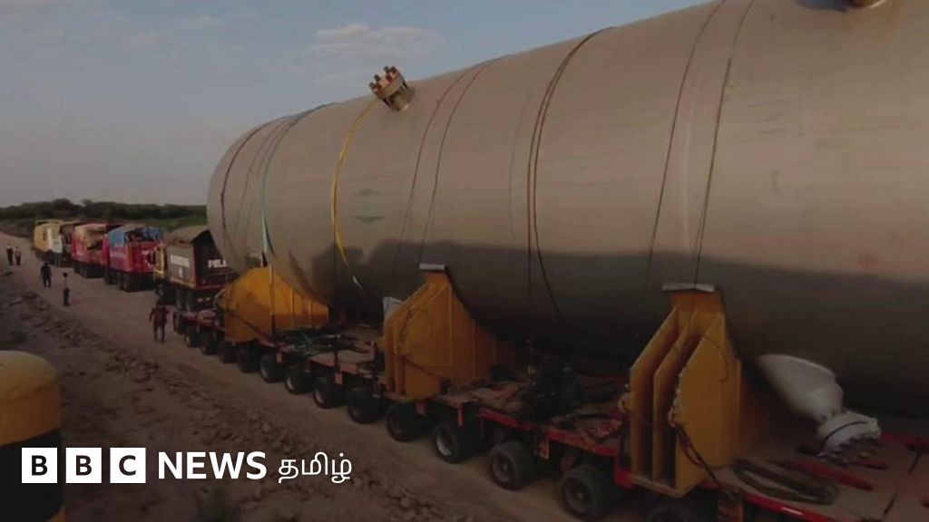 400 டயர்களுடன் இந்த டிரக் எங்கே போகிறது? என்ன சரக்கு எடுத்துச் செல்கிறது?