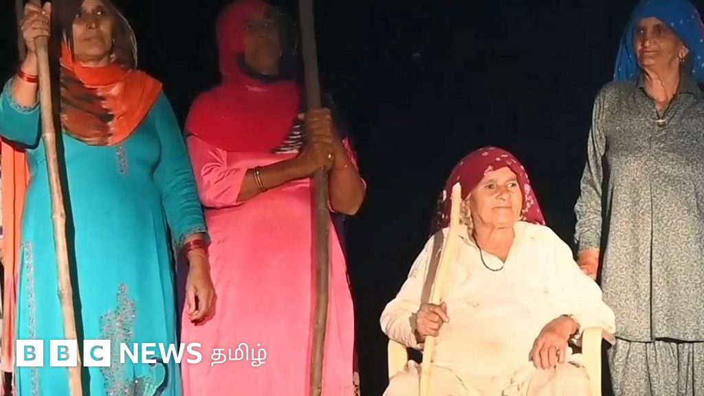 ஹரியாணாவில் மது விற்பவர்களை தடியால் அடித்து விரட்டும் கிராமத்து பெண்கள் படை