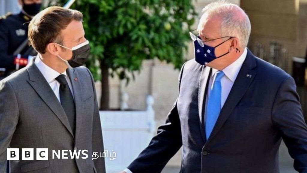 ஆக்கஸ் ஒப்பந்தம்: நீர்மூழ்கிக் கப்பல் ஒப்பந்தம் தொடர்பாக ஆஸ்திரேலிய பிரதமர் பொய் கூறியதாக சொல்லும் பிரான்ஸ் அதிபர்