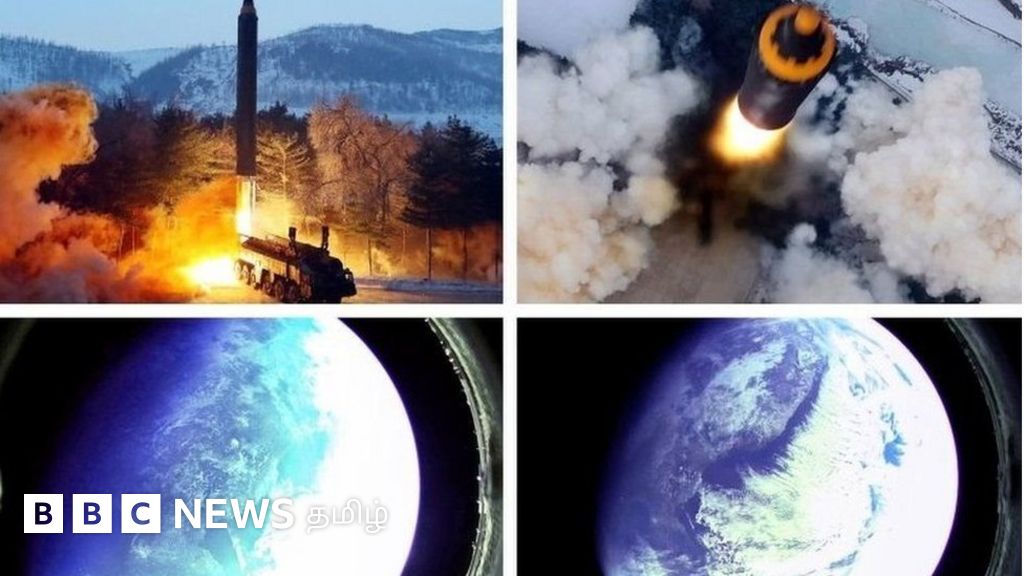 வட கொரியாவில் கிம் அரசு பரிசோதித்த ஏவகணை படங்கள் வெளியீடு - விண்வெளியில் இருந்து எடுக்கப்பட்டவை