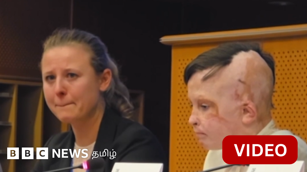காணொளி: யுக்ரேன் சிறுவன் பேசும்போது அழுத மொழிபெயர்ப்பாளர்