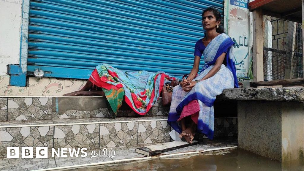 சென்னை வெள்ளம்: தப்பிக்க வழியின்றி தவிக்கும் மூதாட்டி - அவல நிலையில் தரமணி