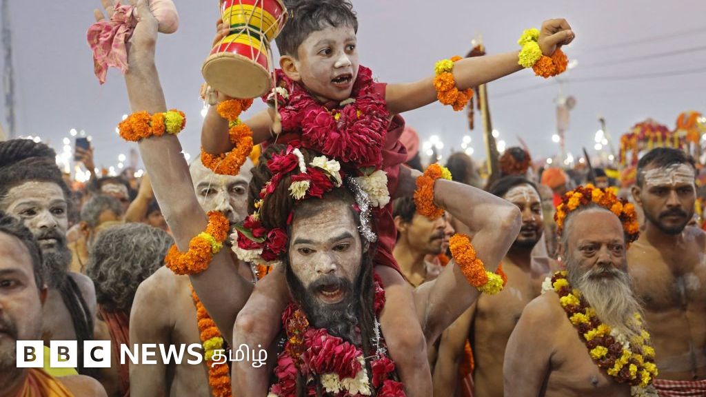கும்பமேளா: சாதுக்களின் தங்குமிடம், திரிவேணி சங்கமம் எப்படி இருக்கிறது? புகைப்படத் தொகுப்பு