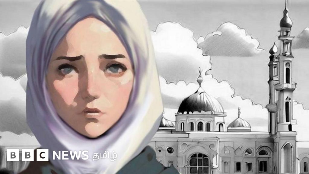 முஸ்லிம்கள் பெரும்பான்மையான நாட்டில் ஹிஜாப் அணிய விதிக்கப்பட்ட தடைக்கு எதிராகப் போராடும் மக்கள்